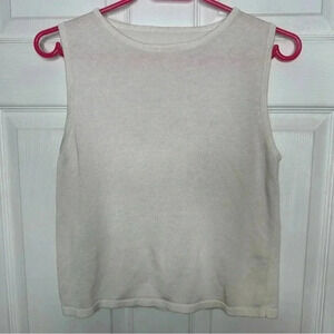 Tank  Top Knit White Size Small